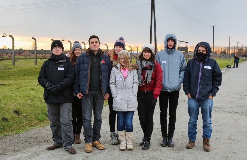 Huw with the Students