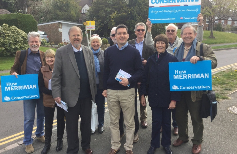 Huw Merriman MP with Team