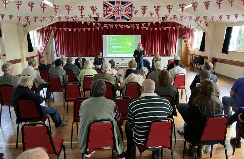 Speaking to farmers