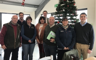 Huw and local Farmers