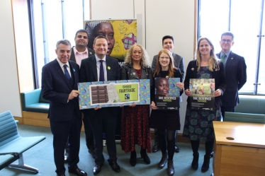 Huw Merriman MP with members of the All Party Parliamentary Group for Fairtrade